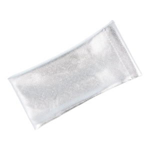 Etui miękkie metaliczne gładkie srebrne